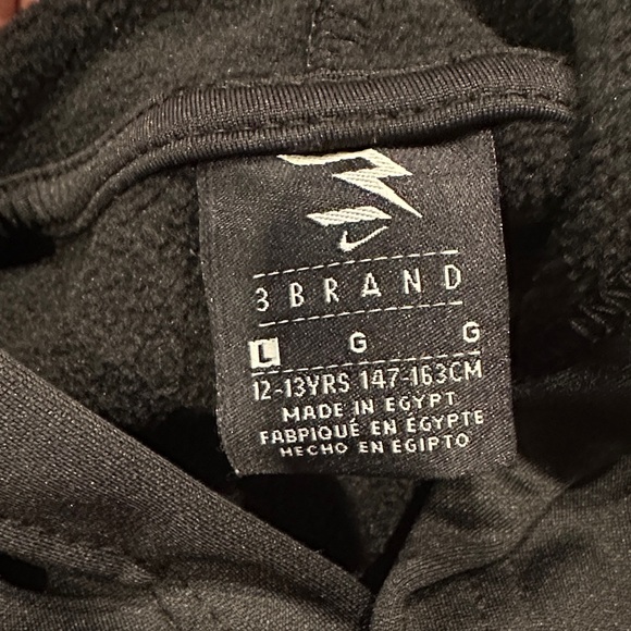 Boys Nike Black Hoodie with Red Print - Picture 2 of 2